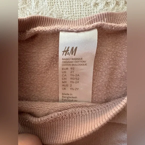 Hand Embroidered “Homemade Rolls” Crewneck Cotton 2T - Picture 4 of 6